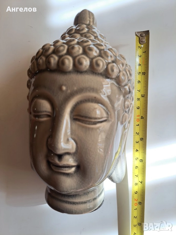 Буда от масивен порцелан с кракле ефект, снимка 1