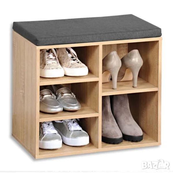 👟🪑 Поставка за обувки със седалка, ниши и ракла – практична и компактна!, снимка 1