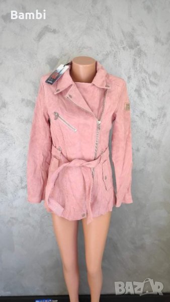 Freaky Nation розово яке от естествен велур, снимка 1