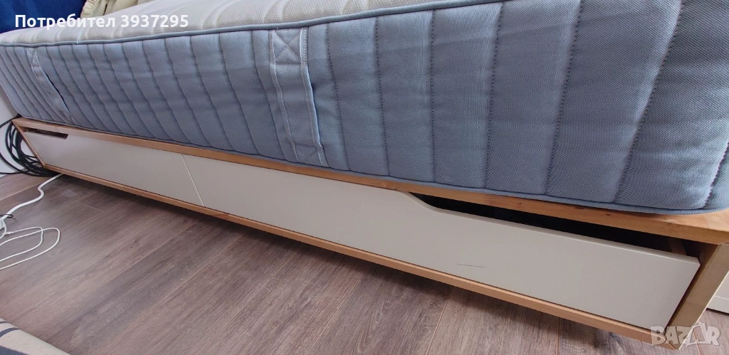 легло MANDAL IKEA - без матрак 140/202, снимка 1