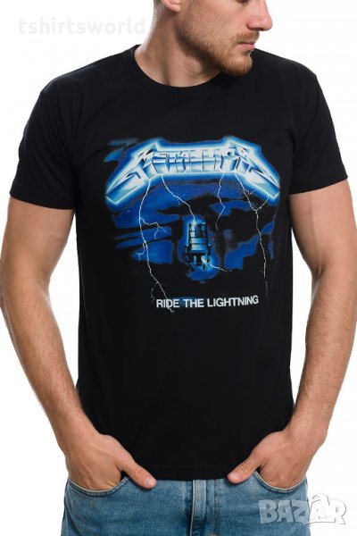 Нова мъжка тениска с дигитален печат на музикалната група METALLICA, снимка 1