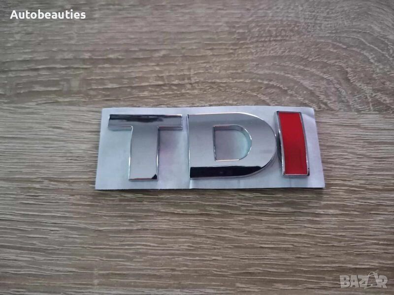 Volkswagen TDI с червено I емблема, снимка 1
