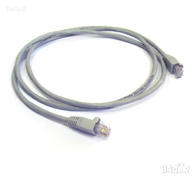 Кабел мрежов, UTP, LAN, RJ45 8pin(м), CAT5E, 2m, снимка 1