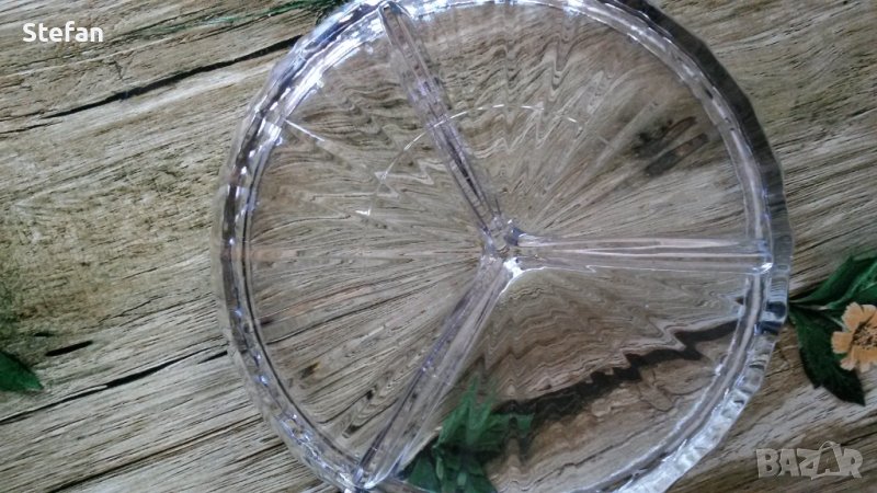 Ретро кристална чиния, снимка 1