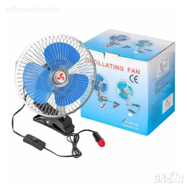 Вентилатор за автомобили, джипове, бусове, камиони 6 инча 15 см 24V, снимка 1