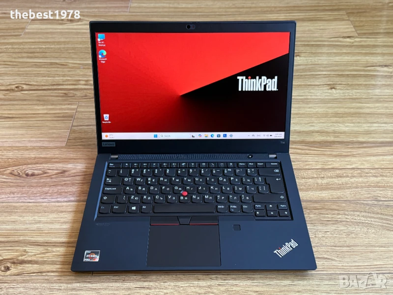 Lenovo T14 Touch`Ryzen 5-4650U/24GB DDR4/512GB NVMe/FHD IPS/Бат 12ч, снимка 1