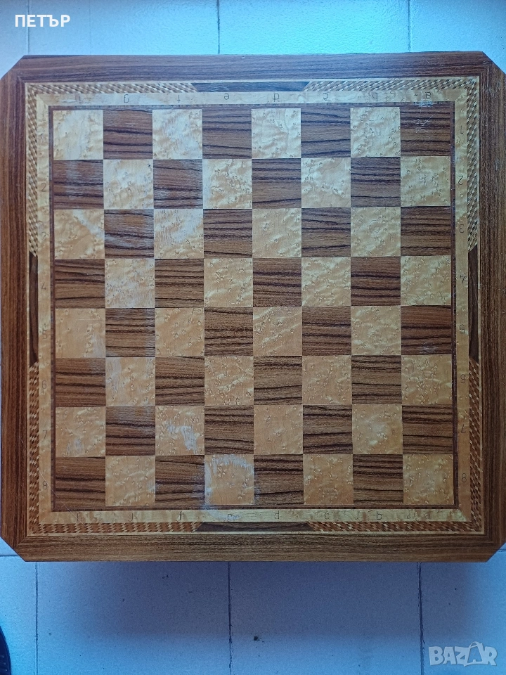 Масивна Шахматна Дъска 65 х 65 х 3 см 8 кг, снимка 1