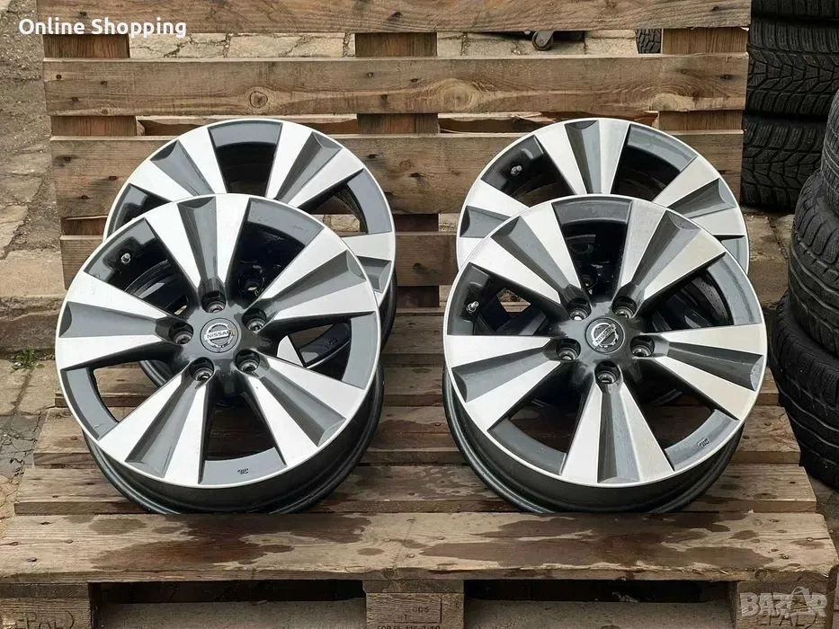5х114.3 Джанти 17 цола Nissan Leaf Pulsar X-Trail 5x114.3 Dacia Renault, снимка 1