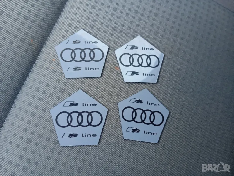 Емблеми Audi S line за джанти Keskin kt10, снимка 1