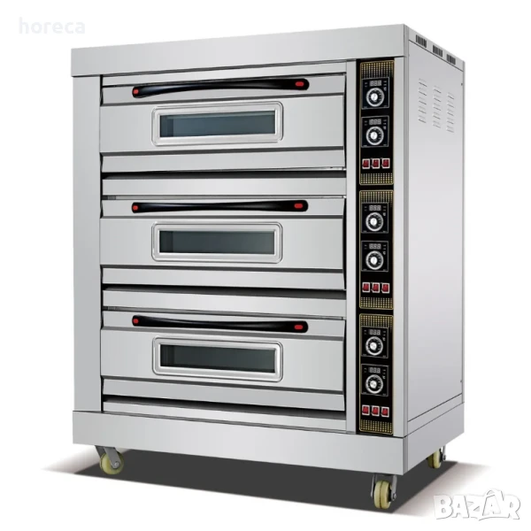 ПРОМОЦИЯ -10% Професионална пекарна - 3 нива, по 2 тави 40 Х 60 см на ниво, трифазна, снимка 1