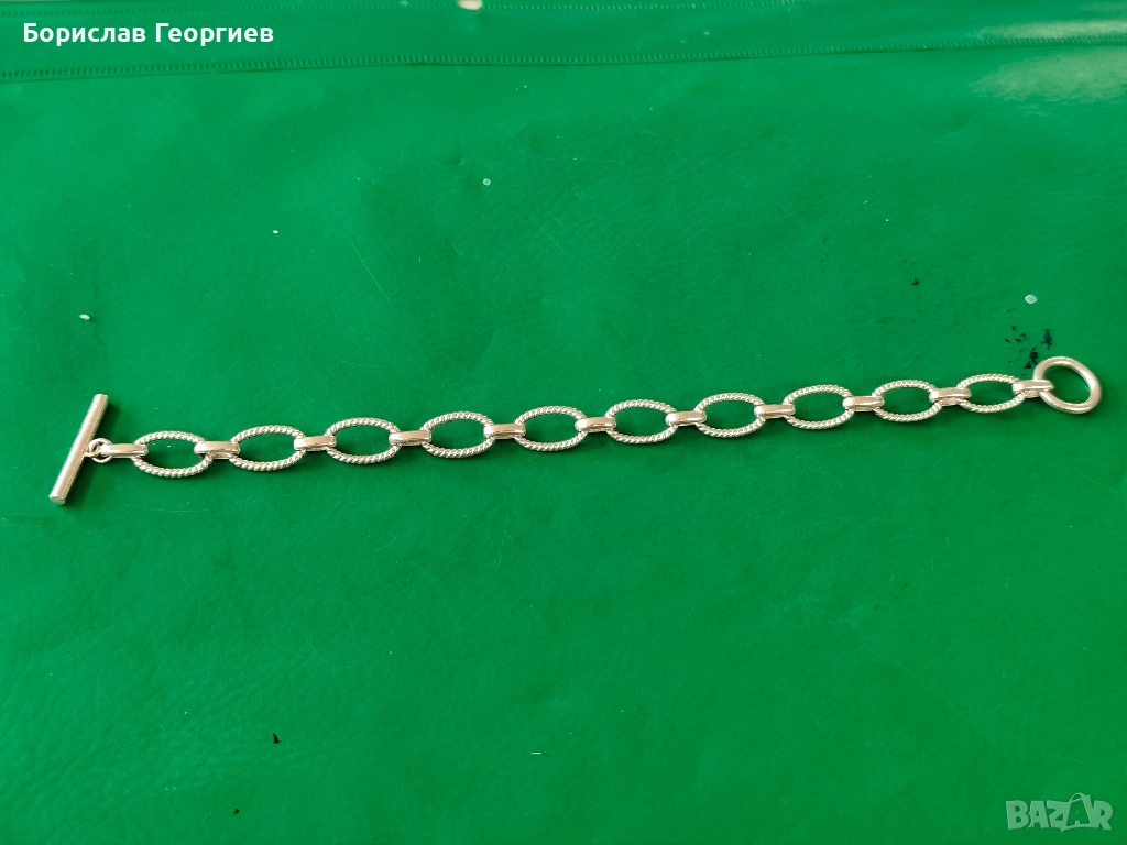 Сребърна гривна, снимка 1