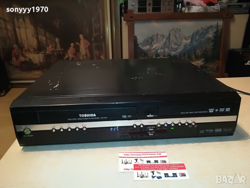 TOSHIBA HDD/DVD/VCR RECORDER-GERMANY 1207221303, снимка 1