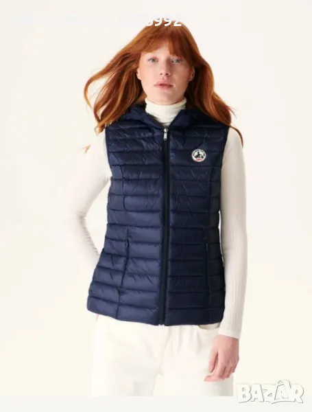 Ултралек Дамски пухен елек  с качулка JOTT, снимка 1