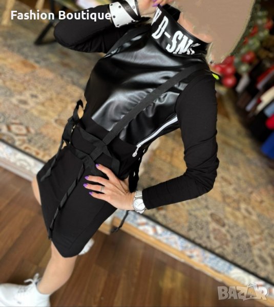 Дамска атрактивна луксозна спортно елегантна рокля, снимка 1