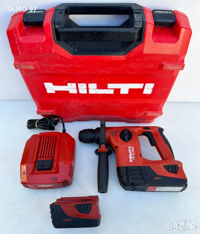 Hilti TE 4-A22 - Акумулаторен перфоратор 2x22V 5.2A перфектен!, снимка 1