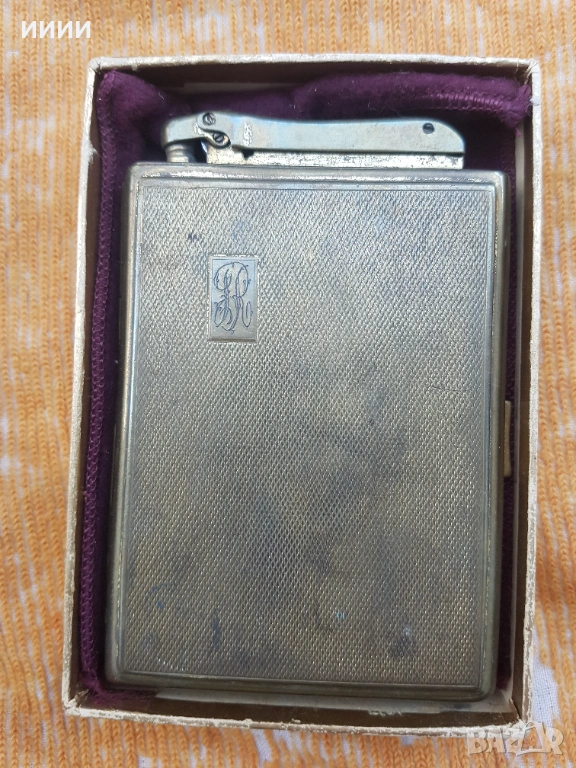 Бензинова запалка табакера COLIBRI MONOPOL, снимка 1