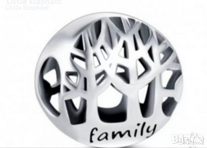 Outlet Sale Сребърен елемент Пандора"Дървото на живота-Family"/нов, снимка 1