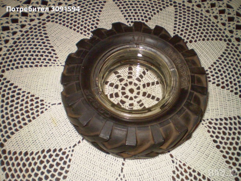 Рекламен Пепелник ЗАГ Г ДИМИТРОВ София ЗАВОД ЗА АВТОМОБИЛНИ ГУМИ, снимка 1