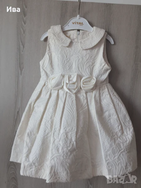 Бебешка офицялна рокля Contrast 86 см., снимка 1