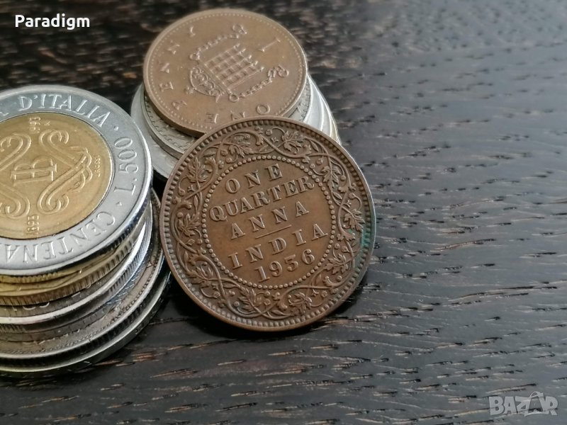 Монета - Британска Индия - 1/4 анна | 1936г., снимка 1