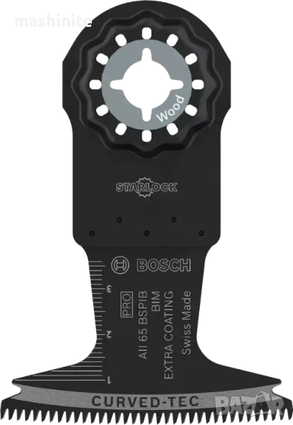 Нож PRO AII 65 BSPIB за многофункционален инструмент, 65 x 40 mm за дърво Bosch, снимка 1