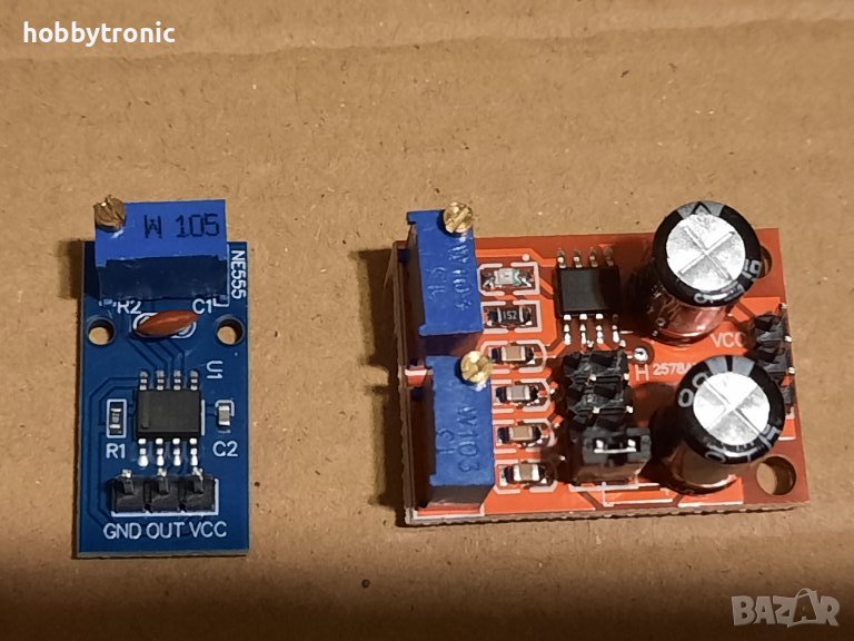 Генератор на правоъгълни импулси с таймер NE555 , снимка 1
