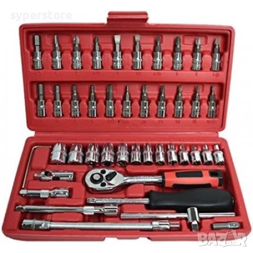 Комплект ключове и Гедоре Тресчотка Digital One SP00543-46 части Гъвкав удължител, снимка 1