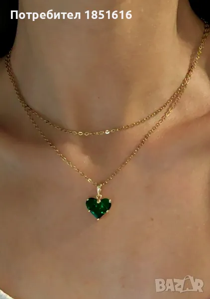 Двуредов синджири от неръждаема стомана с висулка., снимка 1