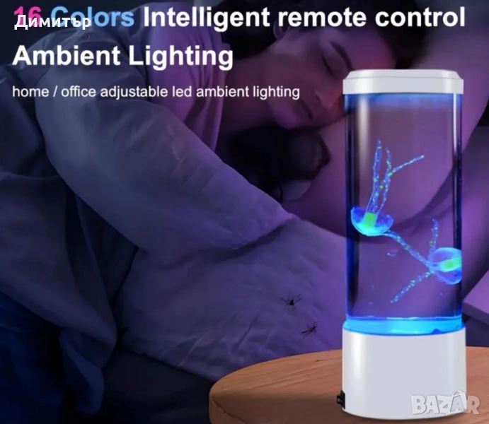 Led лампа с медузи, снимка 1