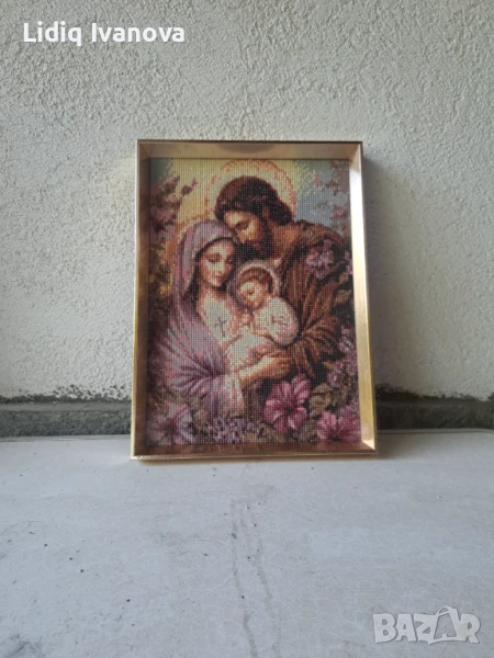 Диамантен гоблен икона-готов и рамкиран, снимка 1