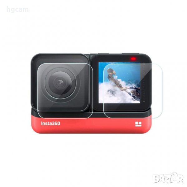 Стъклен протектор GARV™️ за Insta360 ONE R, За екрана и обектива, снимка 1
