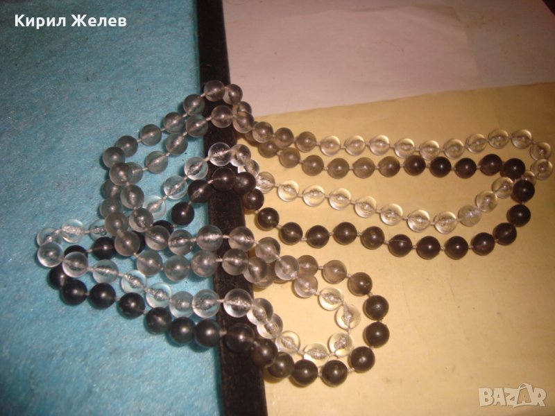 КРИСТАЛНА ВИНТИДЖ РЕТРО АРТ ОГЪРЛИЦА ГЕРДАН КОЛИЕ БЕЛ ЕПОК СТИЛ 27049, снимка 1