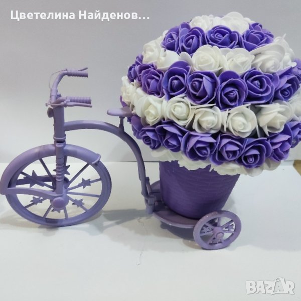 колело с цветя , снимка 1