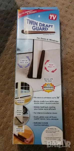 Двоен изолиращ стопер за врата, снимка 1