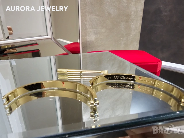 CARTIER Love Gold Гривна с Отверка, снимка 6 - Гривни - 53007279