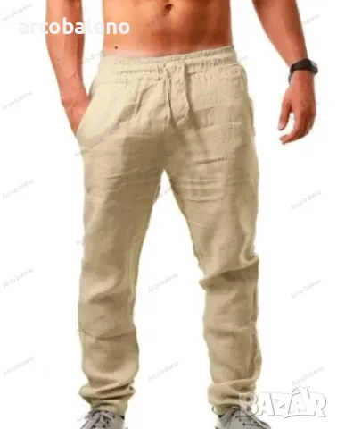Ежедневни мъжки свободни панталони с плътен ластик на талията, 6цвята , снимка 4 - Панталони - 49361433