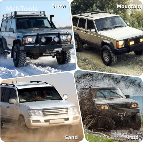 Подложки против буксуване за автомобилни гуми за допълнително сцепление 105x30cm, снимка 7 - Аксесоари и консумативи - 51151487