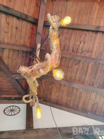 Винтидж пендел,масив ,ръчна изработка, снимка 5 - Декорация за дома - 54366228