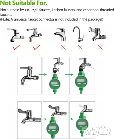 Електронен таймер- програматор за вода FUJIN, снимка 5 - Напояване - 48804924