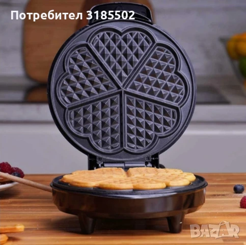 Гофретник Voltz,1200W, 5 гнезда, Инокс, снимка 5 - Гофретници - 50851940