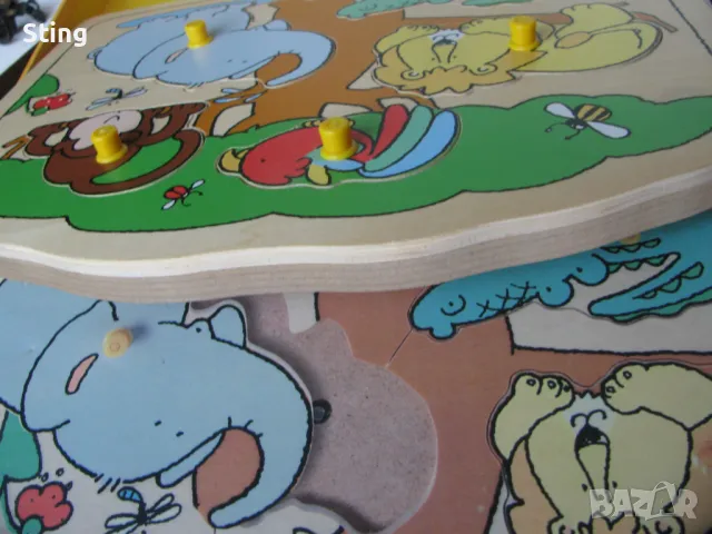 DJECO - Еко , Дървен , Пъзел за Деца 18 месеца + , Качествен, снимка 4 - Електрически играчки - 50427630