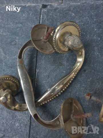 Бронзови дръжки за врати , снимка 3 - Железария - 51121442