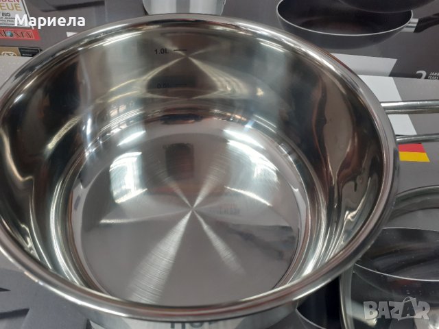 Немски Индукционен комплект тенджери и тигани ELO Germany 7части, снимка 4 - Съдове за готвене - 39347881
