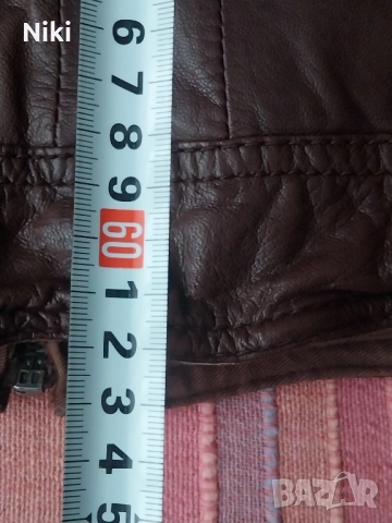 Дамско, кожено яке BERSHKA., снимка 8 - Якета - 51916111