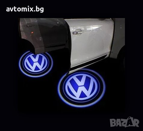 Плафон LED с лого за Врата VW -8347, снимка 1 - Аксесоари и консумативи - 38667011