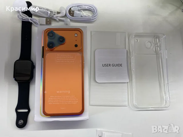 Реплика iPhone 17 Pro Max 22GB RAM / 2TB / Android 15 + Smart Watch