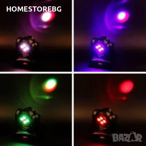 🎆 Двустранна роботизирана LED светлина – Компактна мощ за професионално сценично осветление! 🎆, снимка 3 - Друго търговско оборудване - 50357340