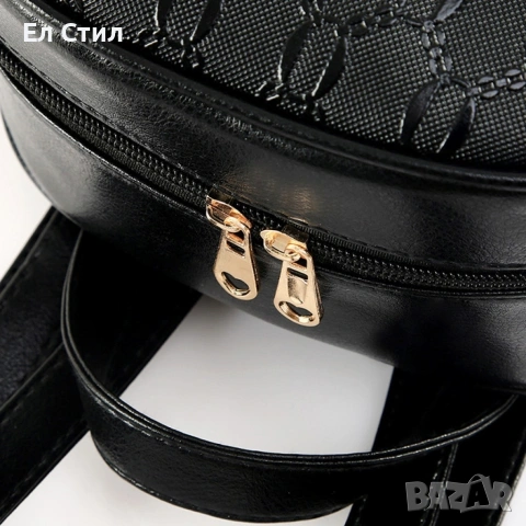 Комплект раница и 3 чантички / Цвят: Черен, снимка 12 - Раници - 53309916