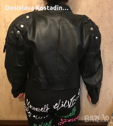 Дамско кожено яке от естествена кожа , снимка 5 - Якета - 30869545