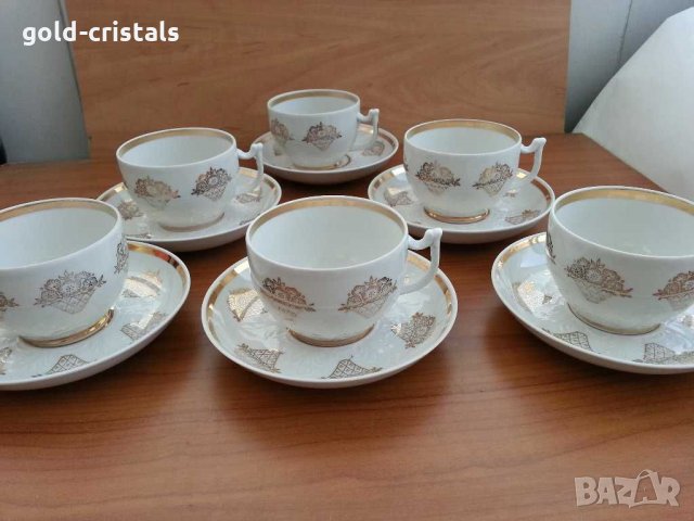 Руски порцеланов сервиз за чай , снимка 16 - Антикварни и старинни предмети - 30140066